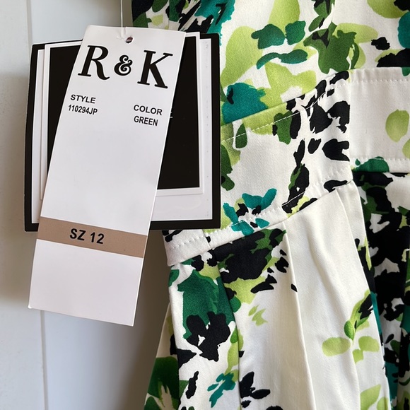 R&K Green Sundress, NWT, size 12 - Picture 3 of 16